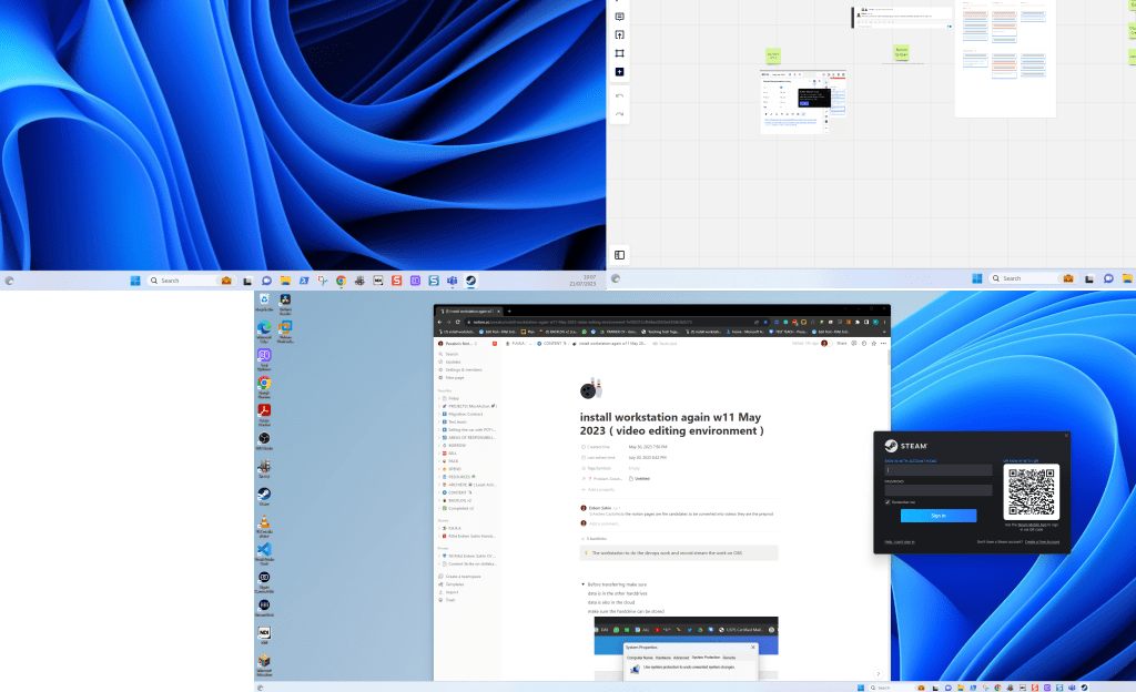 reinstalling the windows 116