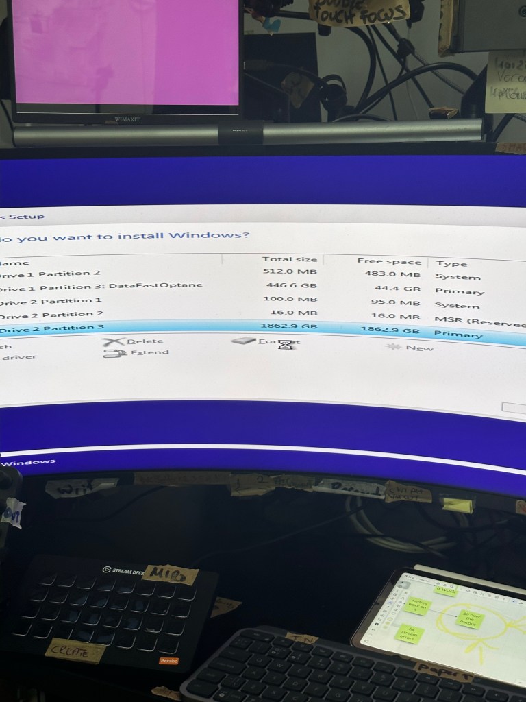 reinstalling the windows 7