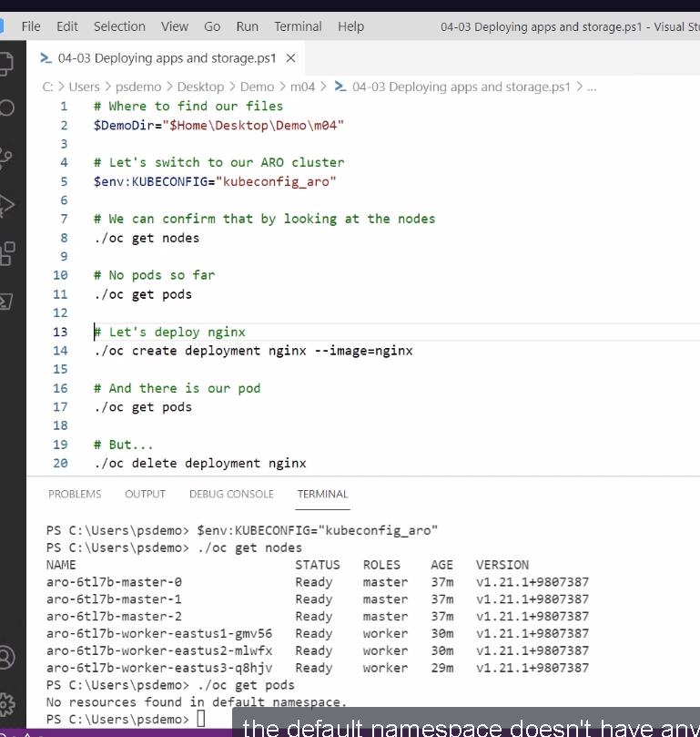 openshift course pluralsight 104