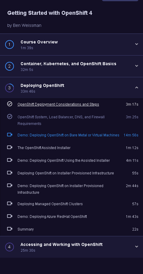 openshift course pluralsight 53