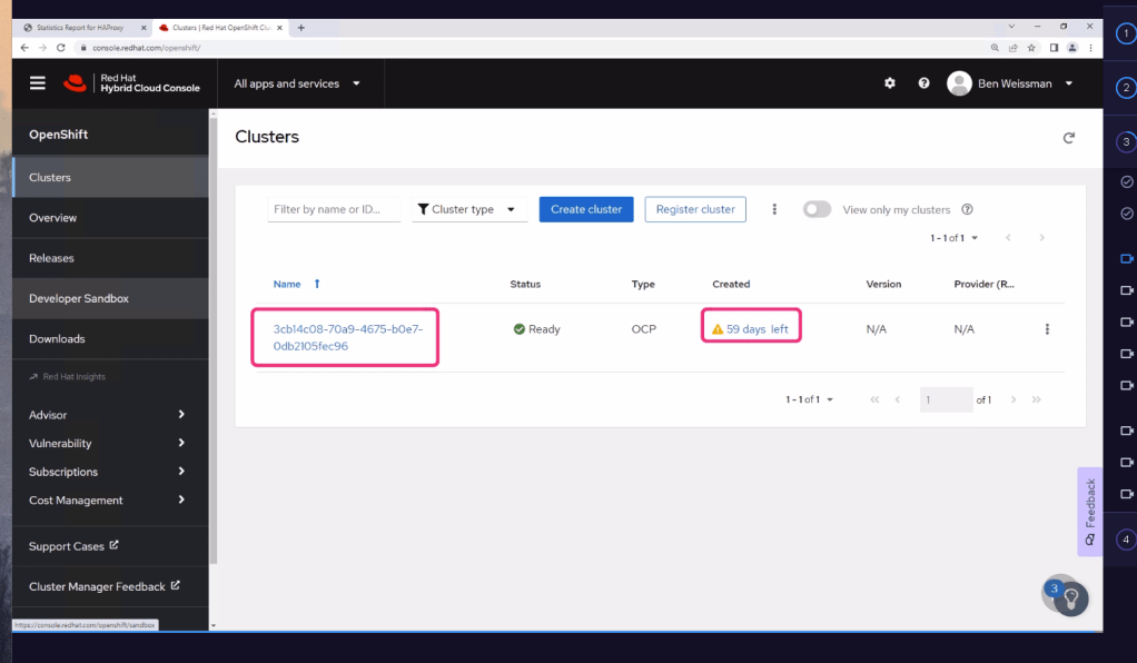 openshift course pluralsight 85