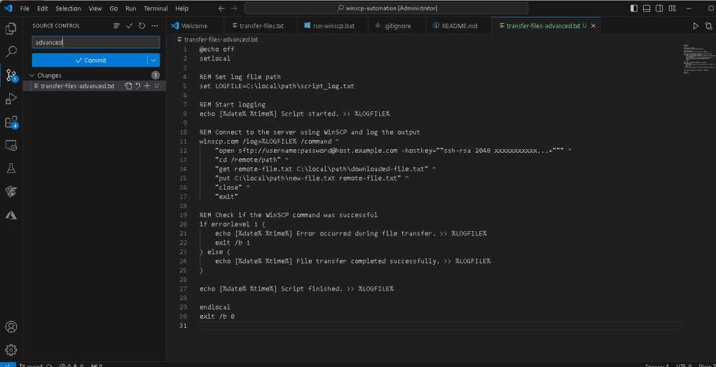 winscp development 16
