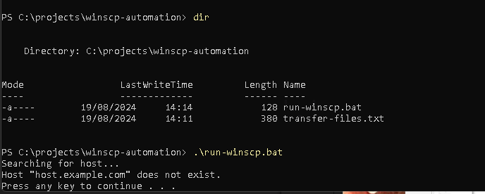 winscp development 5